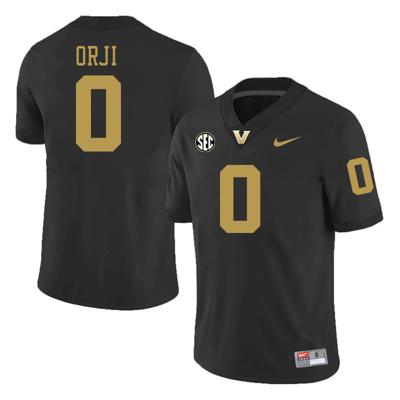 Anfernee Orji Jersey,Vanderbilt Commodores #0 Anfernee Orji Football Jersey,Uniforms-Black 2024